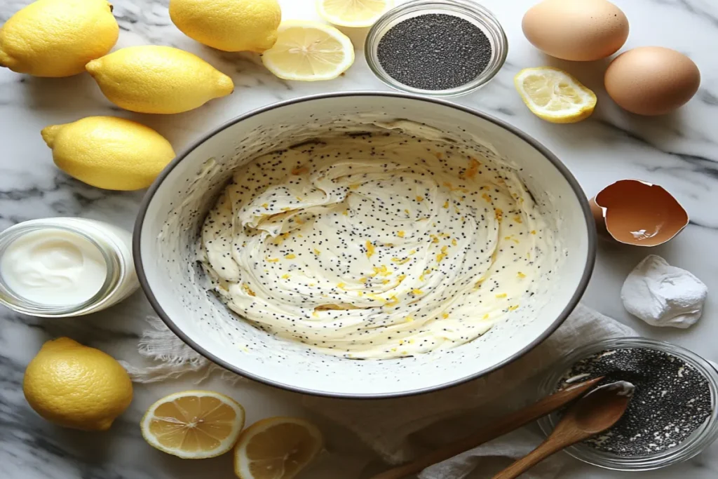 Lemon Poppy Seed Yogurt Cake