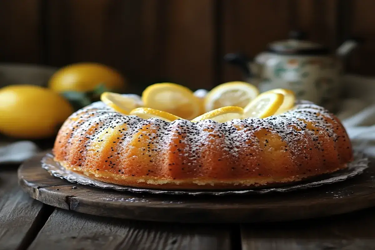 Lemon Poppy Seed Yogurt Cake