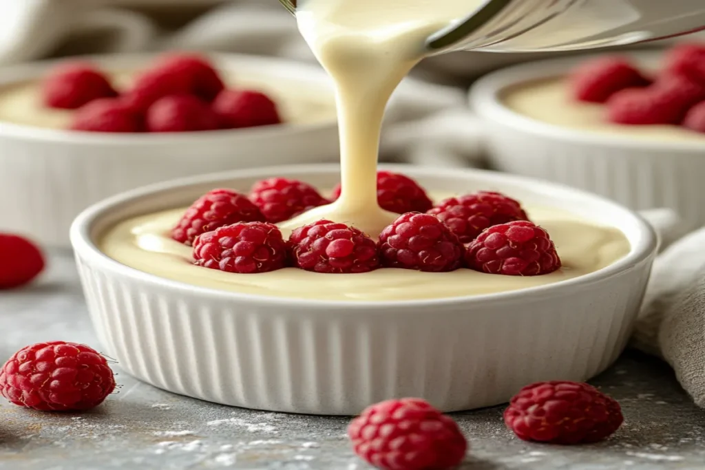 White Chocolate Raspberry Lava Cake