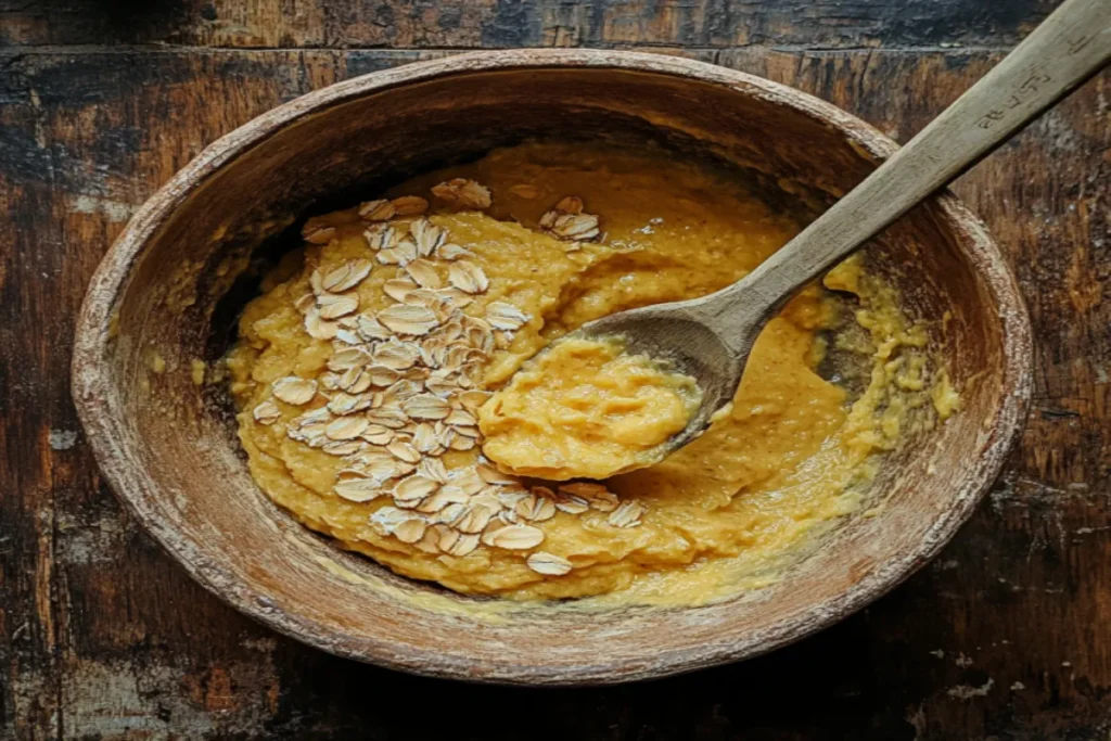 Simple banana oat pancake batter