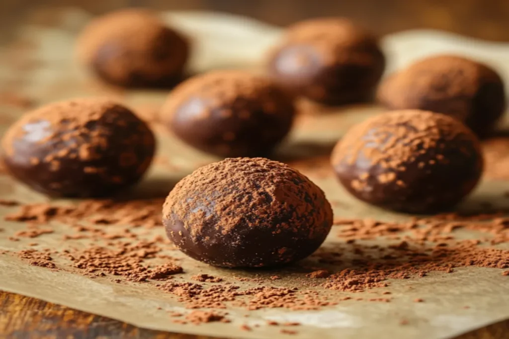Gluten-free no-bake chocolate truffles