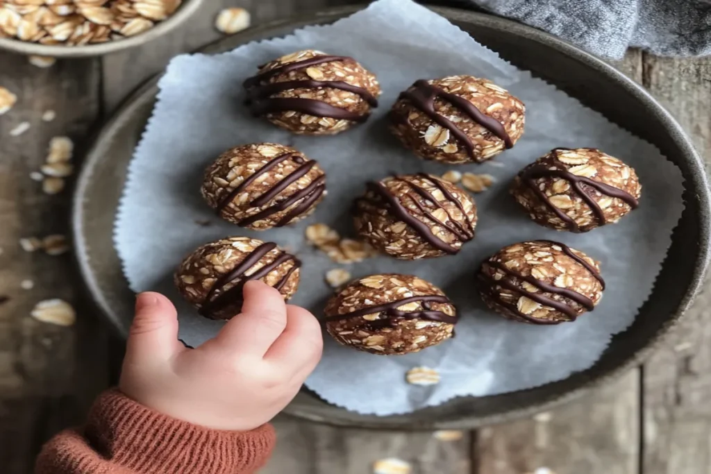 Peanut butter energy balls for kid snacks