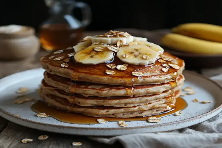 Banana Oat Pancakes