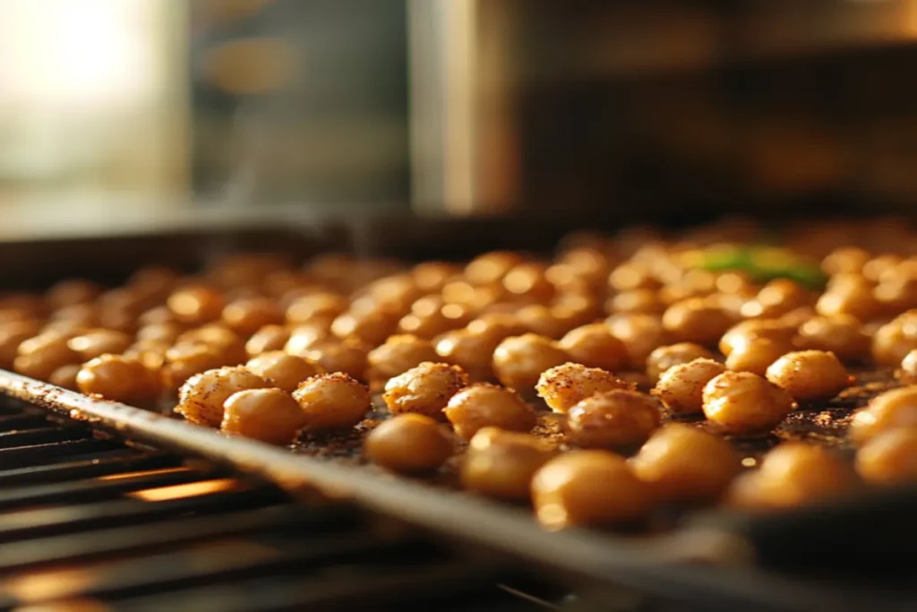 Sweet roasted chickpeas for kids