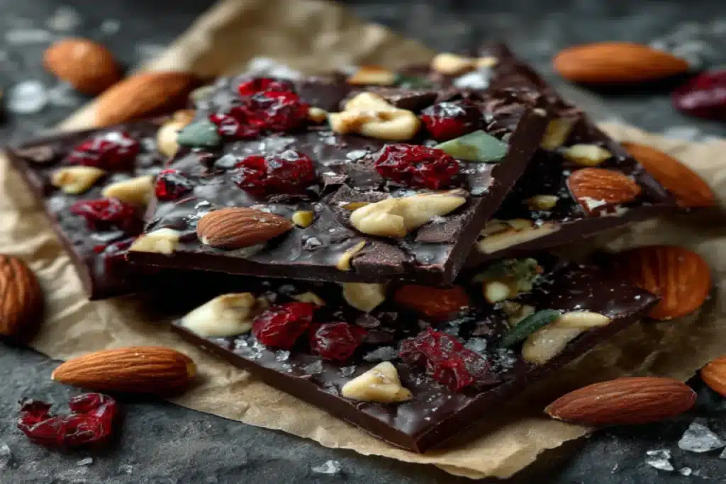 Chocolate bark made from 2 ingredients