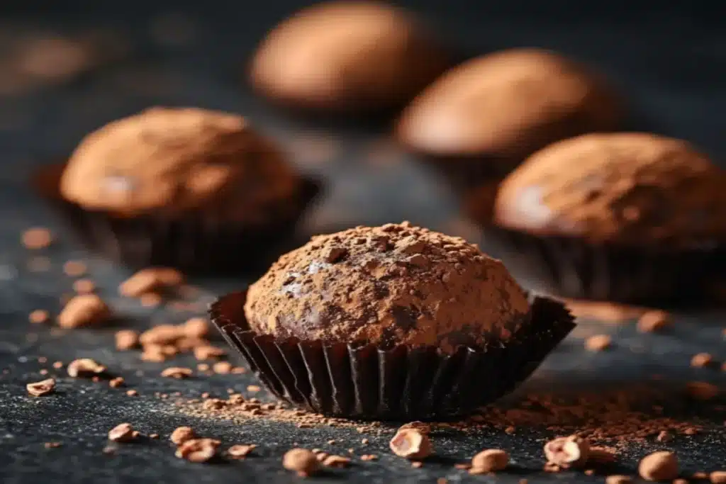 gluten-free chocolate hazelnut truffles